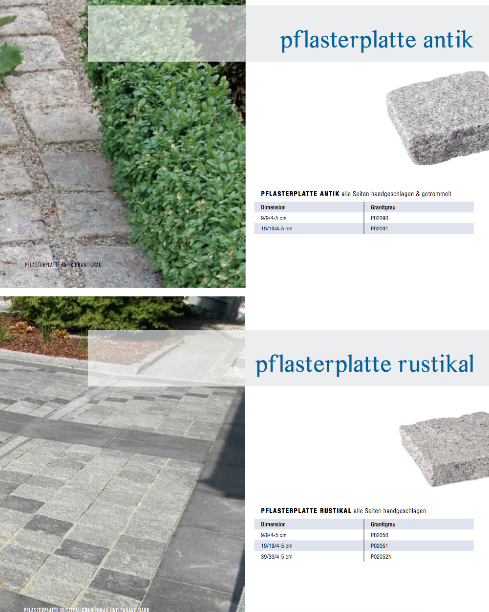 Pflasterplatten