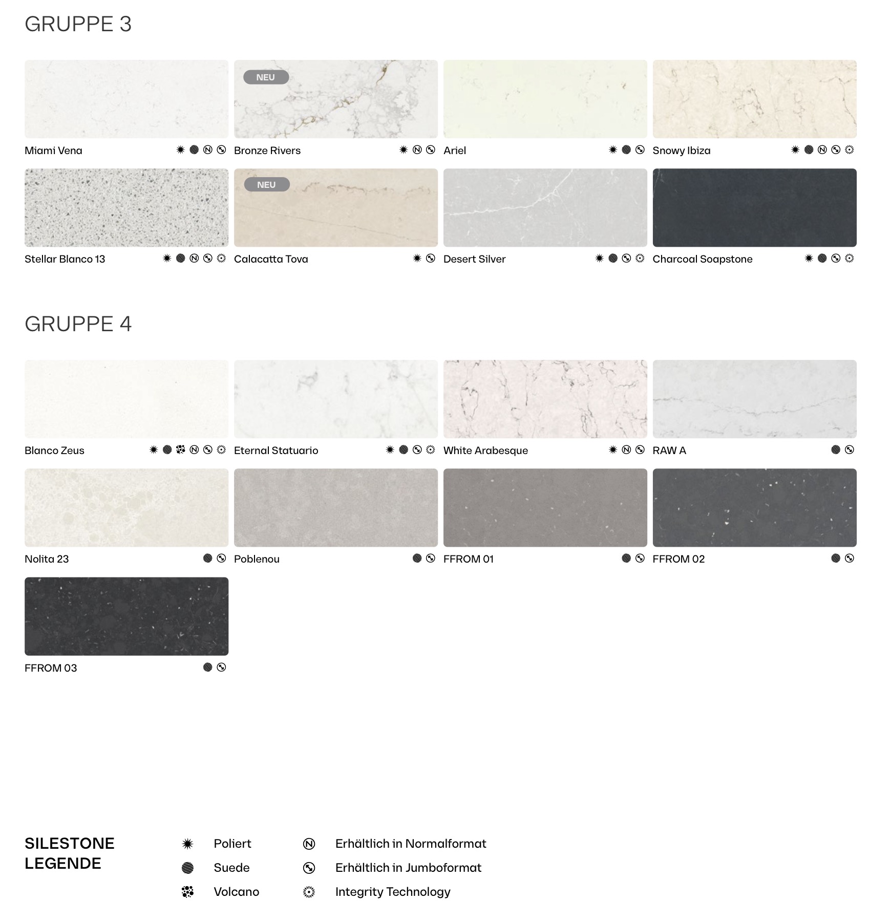 SILESTONE Farben