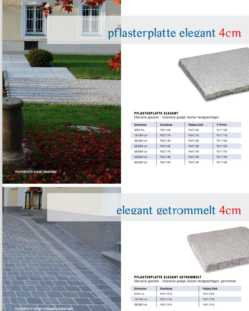 Pflasterplatten