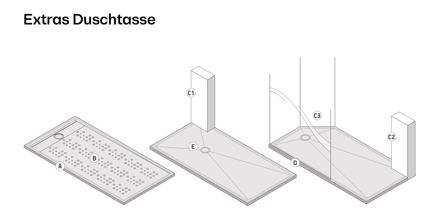 Duschtassen aus Silestone 
