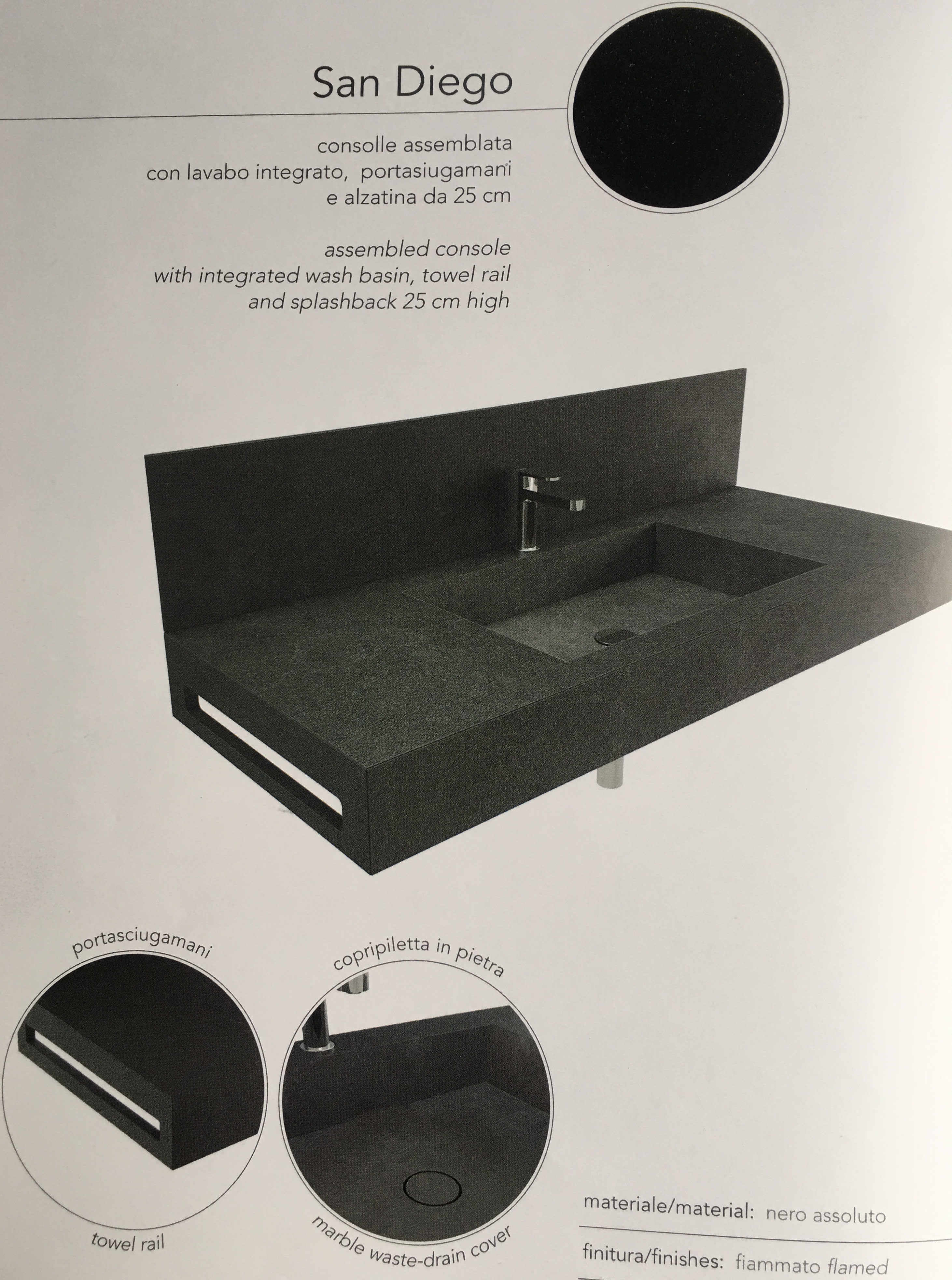 Waschtischplatte aus Naturstein