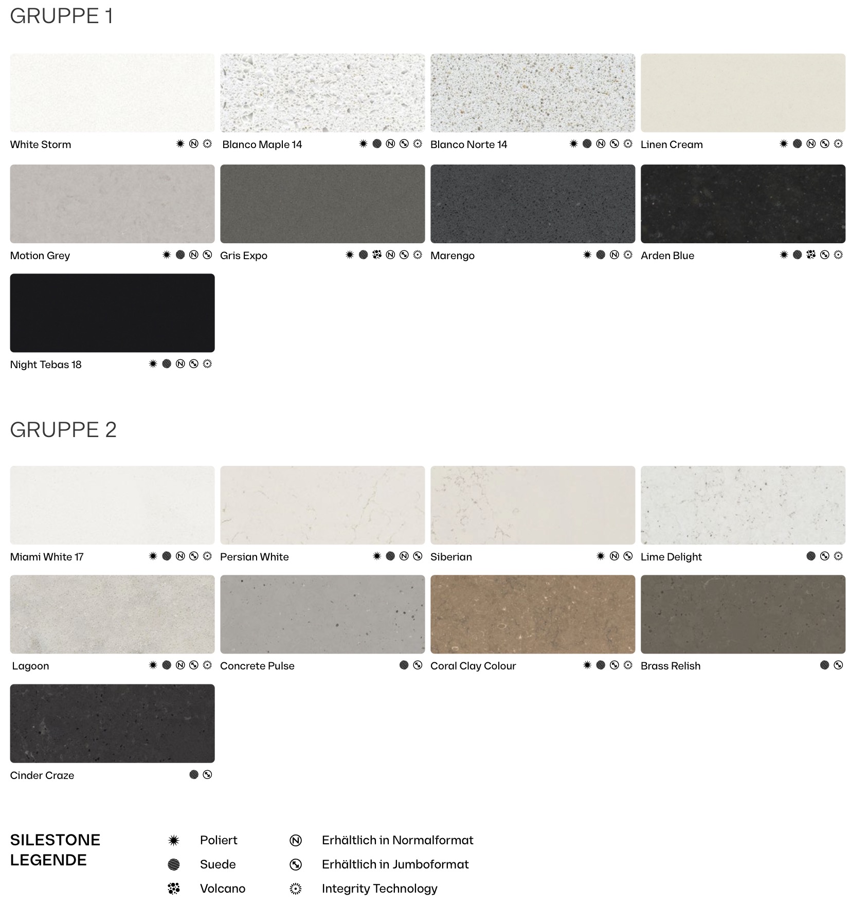 SILESTONE Farben