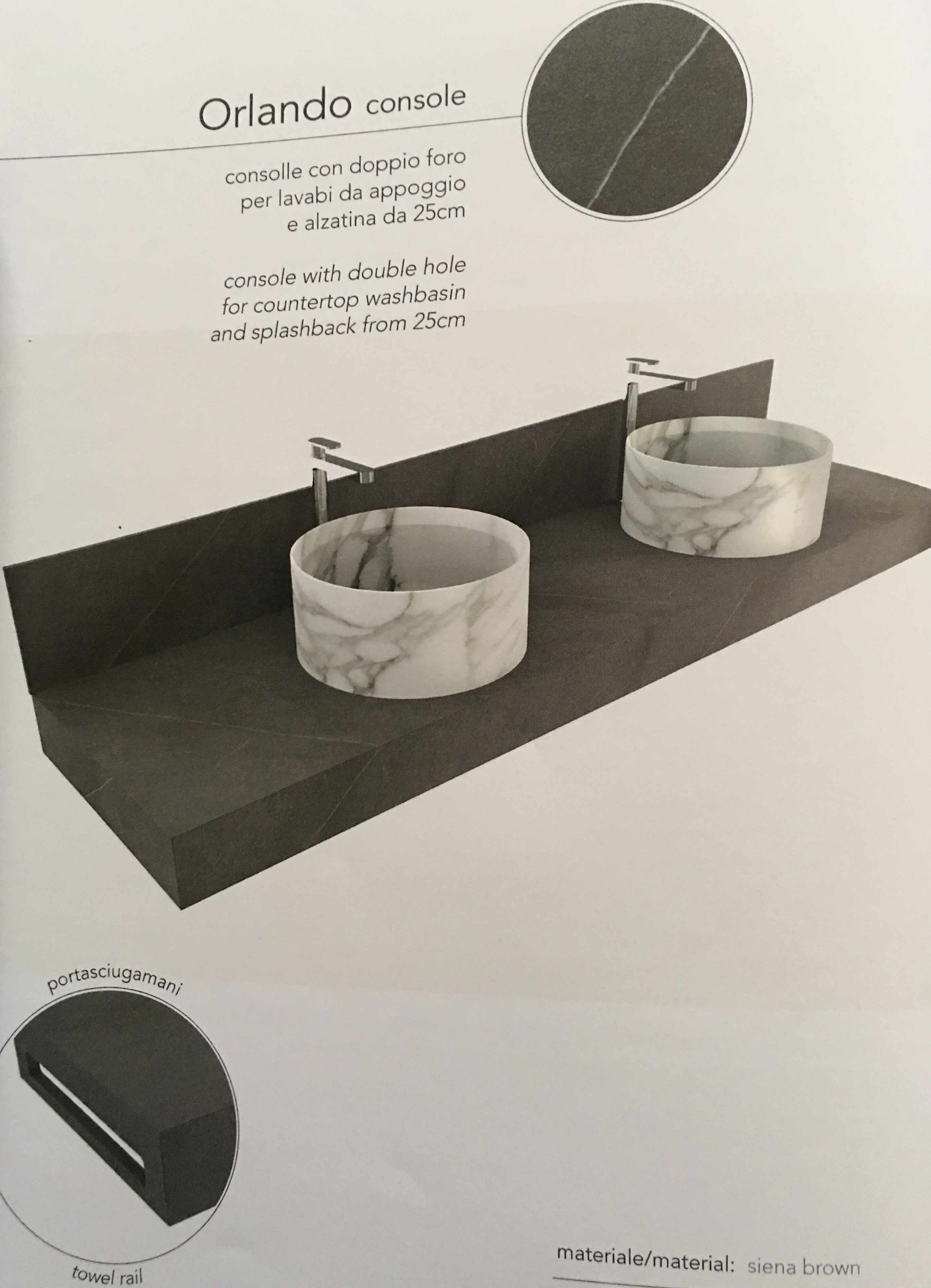 Waschtischplatte aus Naturstein