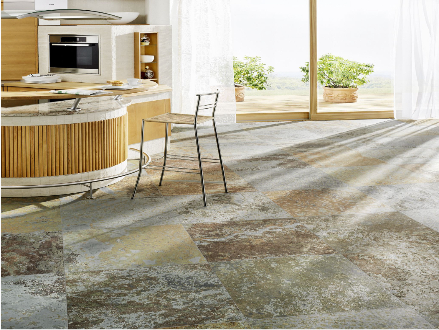 Arbeitsplatte und Küchenplatten aus Schiefer