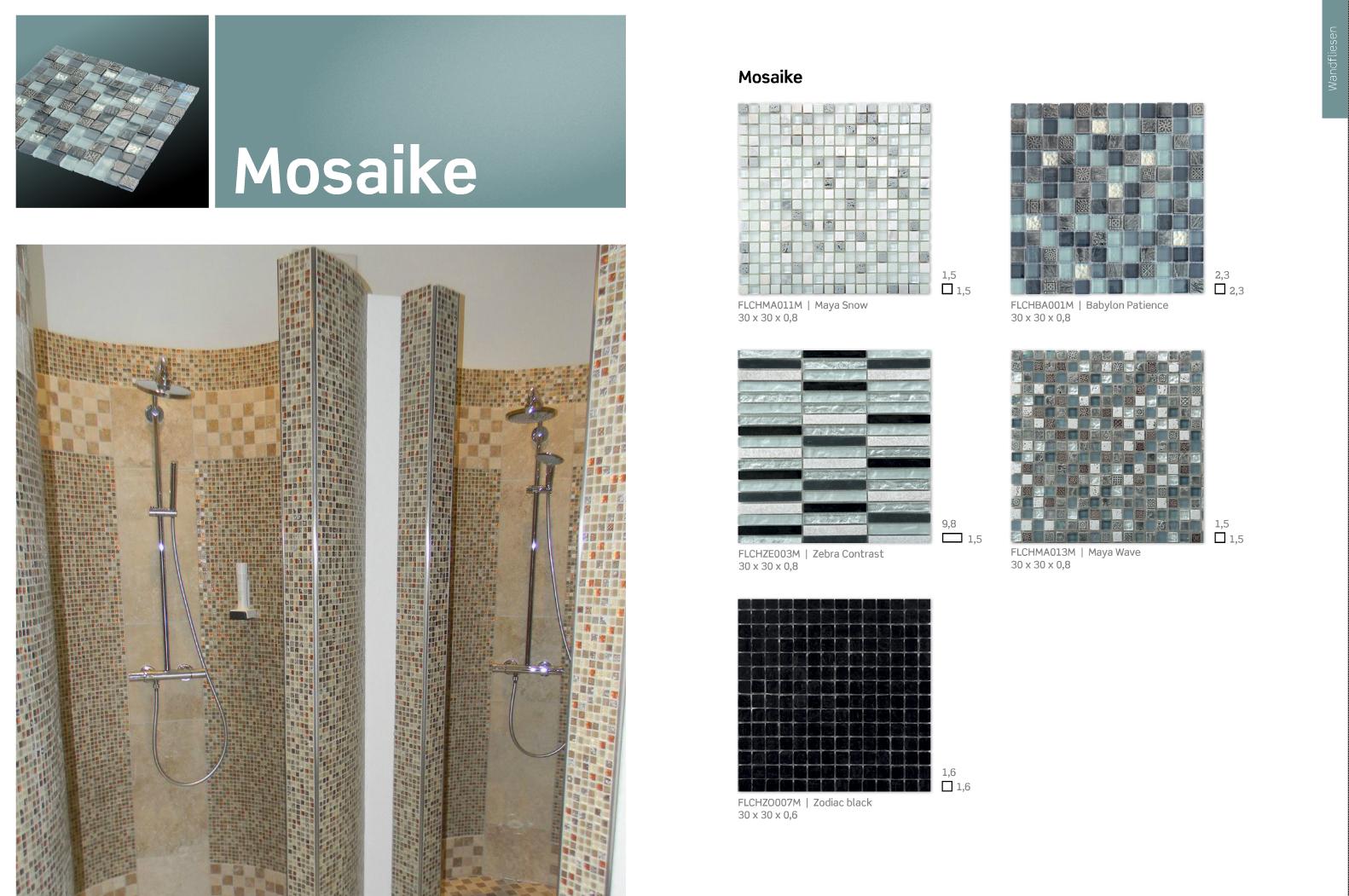 Mosaik aus Keramik